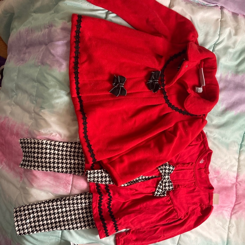 Kids Headquarters Red and Black Matching Set
